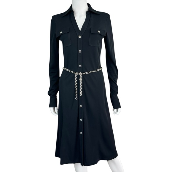 Michael Kors Dresses & Skirts - Michael Kors Black Shirt Dress Size S D0176